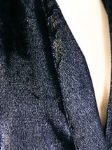 Krizia Metallic Velvet Blazer Jacket arcadeshops.com