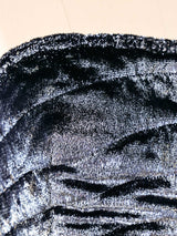 Krizia Metallic Velvet Bustier Top arcadeshops.com