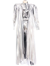 Metallic Silver Lame Suit Suit arcadeshops.com