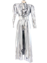 Metallic Silver Lame Suit Suit arcadeshops.com