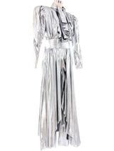 Metallic Silver Lame Suit Suit arcadeshops.com