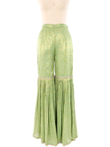 Metallic Baroque Brocade Palazzo Pants Bottom arcadeshops.com