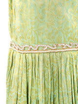 Metallic Baroque Brocade Palazzo Pants Bottom arcadeshops.com