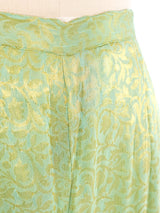 Metallic Baroque Brocade Palazzo Pants Bottom arcadeshops.com
