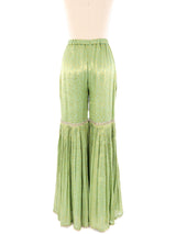 Metallic Baroque Brocade Palazzo Pants Bottom arcadeshops.com
