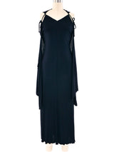 Caped Sleeveless Jersey Dress Dress arcadeshops.com