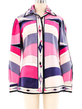 Pucci Printed Velvet Shirt Top arcadeshops.com