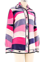 Pucci Printed Velvet Shirt Top arcadeshops.com