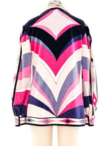 Pucci Printed Velvet Shirt Top arcadeshops.com