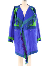 Jean-Charles de Castelbajac Colorblock Fringed Coat Outerwear arcadeshops.com