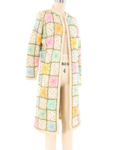 Pastel Granny Square Knit Cardigan Jacket arcadeshops.com