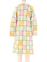 Pastel Granny Square Knit Cardigan Jacket arcadeshops.com