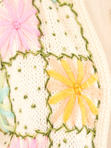 Pastel Granny Square Knit Cardigan Jacket arcadeshops.com