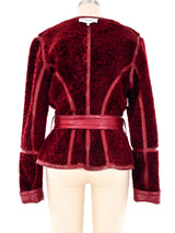 Yves Saint Laurent Cropped Shearling Jacket Jacket arcadeshops.com