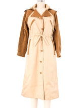 Courreges Khaki Trench Coat Outerwear arcadeshops.com