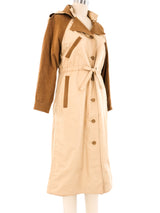 Courreges Khaki Trench Coat Outerwear arcadeshops.com