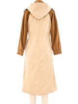 Courreges Khaki Trench Coat Outerwear arcadeshops.com