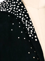 Halston Stud Embellished Ultrasuede Jacket Jacket arcadeshops.com