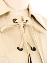 Yves Saint Laurent Lace Up Safari Dress Dress arcadeshops.com