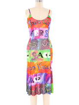 Versace Jeans Couture Logo Printed Tank Dress Dress arcadeshops.com