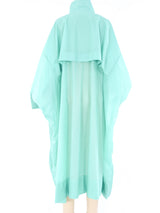 Issey Miyake Teal Windbreaker Jacket arcadeshops.com