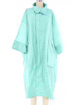 Issey Miyake Teal Windbreaker Jacket arcadeshops.com