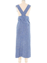 Issey Miyake Plantation Indigo Suspender Jumper Bottom arcadeshops.com