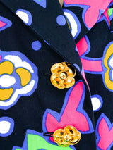 Escada Pop Floral Printed Blazer Jacket arcadeshops.com