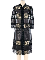 Christian Dior Leather and Lace Dress Dress arcadeshops.com