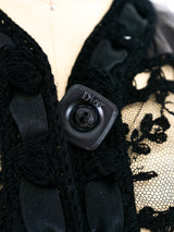 Christian Dior Leather and Lace Dress Dress arcadeshops.com