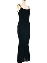 Chanel Chain Strap Knit Maxi Dress Dress arcadeshops.com