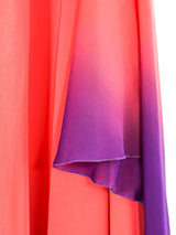 Gianni Versace Ombre Chiffon One Shoulder Gown Dress arcadeshops.com