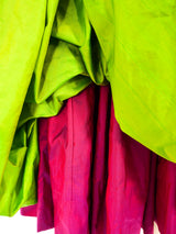 Yves Saint Laurent Silk Bubble Skirt Ensemble Suit arcadeshops.com