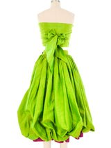 Yves Saint Laurent Silk Bubble Skirt Ensemble Suit arcadeshops.com