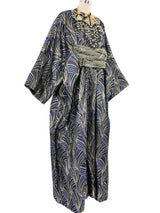 Jeweled Metallic Brocade Jumpsuit Jumpsuit arcadeshops.com