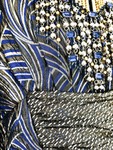 Jeweled Metallic Brocade Jumpsuit Jumpsuit arcadeshops.com