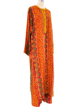 Oscar de la Renta Printed Silk Ensemble Suit arcadeshops.com