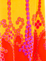 Yellow Velvet Polka Dot Skirt Ensemble Suit arcadeshops.com