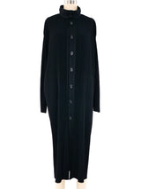 Issey Miyake Plisse Pleated Maxi Coat Jacket arcadeshops.com