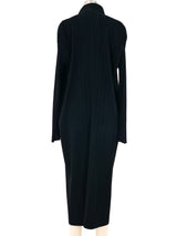 Issey Miyake Plisse Pleated Maxi Coat Jacket arcadeshops.com