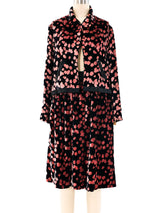 Galanos Spotted Velvet Skirt Ensemble Suit arcadeshops.com