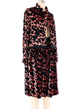 Galanos Spotted Velvet Skirt Ensemble Suit arcadeshops.com