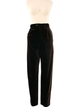 Yves Saint Laurent Velvet Pant Suit Suit arcadeshops.com