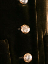 Yves Saint Laurent Velvet Pant Suit Suit arcadeshops.com