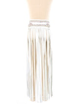 Leather Fringe Rhinestoned Waist Belt Accessory arcadeshops.com