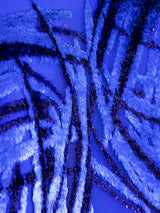 Richilene Blue Velvet Burnout Dress Dress arcadeshops.com