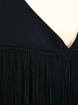 Black Fringe Tank Jumpsuit Jumpsuit arcadeshops.com