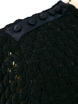 1960's Black Crochet Tunic Ensemble Suit arcadeshops.com