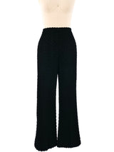 1960's Black Crochet Tunic Ensemble Suit arcadeshops.com