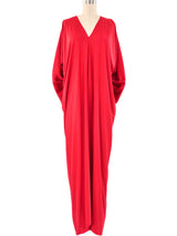 Halston IV Red Jersey Caftan Dress arcadeshops.com